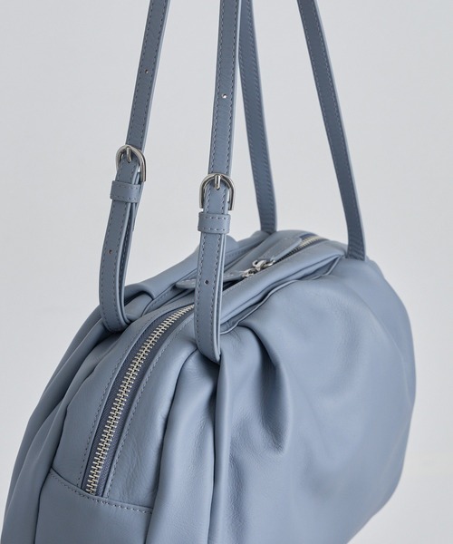 ear PAPILLONNER（イアパピヨネ）の「《本革/430g》コロンボストンバッグ（ボストンバッグ・レディース・ブラック/ベージュ/グレー/アイボリー/ブラウン/スカイブルー/ベージュ系その他・FREE）」の15枚目の写真