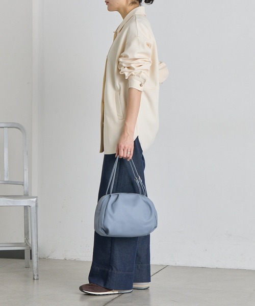 ear PAPILLONNER（イアパピヨネ）の「《本革/430g》コロンボストンバッグ（ボストンバッグ・レディース・ブラック/ベージュ/グレー/アイボリー/ブラウン/スカイブルー/ベージュ系その他・FREE）」の19枚目の写真