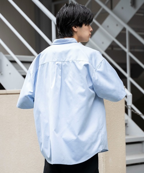 WEGO（ウィゴー）の「WEGO/イージーケアオックスフォードワンポイントシャツ（シャツ/ブラウス・メンズ・ホワイト/ベージュ/サックスブルー・SMALL/LARGE/MEDIUM）」の20枚目の写真