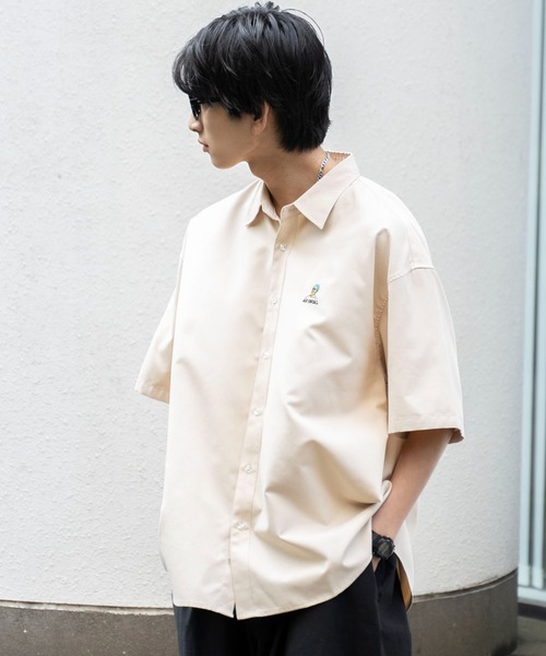 WEGO（ウィゴー）の「WEGO/イージーケアオックスフォードワンポイントシャツ（シャツ/ブラウス・メンズ・ホワイト/ベージュ/サックスブルー・SMALL/LARGE/MEDIUM）」の15枚目の写真