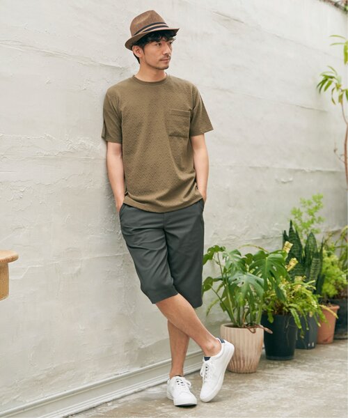 ikka(イッカ)の「6.5分丈ドビーハーフパンツ(その他パンツ・メンズ・キャメル/ベージュ/ネイビー/ブルー/オリーブ・L/XL/S/M)」の22枚目の写真