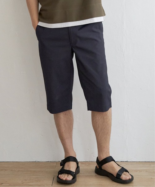 ikka(イッカ)の「6.5分丈ドビーハーフパンツ(その他パンツ・メンズ・キャメル/ベージュ/ネイビー/ブルー/オリーブ・L/XL/S/M)」の4枚目の写真