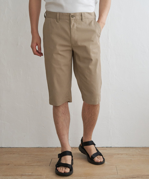 ikka(イッカ)の「6.5分丈ドビーハーフパンツ(その他パンツ・メンズ・キャメル/ベージュ/ネイビー/ブルー/オリーブ・L/XL/S/M)」の6枚目の写真