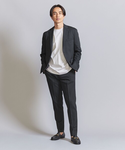 BEAUTY&YOUTH UNITED ARROWS(ビューティーアンドユースユナイテッドアローズ)の「シャンブレー PE 2B ジャケット -セットアップ対応‐(テーラードジャケット・メンズ・ブラック/ダークグレー/ネイビー・M/L/XL/S)」の9枚目の写真