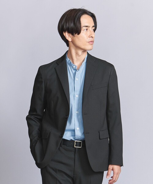 BEAUTY&YOUTH UNITED ARROWS(ビューティーアンドユースユナイテッドアローズ)の「シャンブレー PE 2B ジャケット -セットアップ対応‐(テーラードジャケット・メンズ・ブラック/ダークグレー/ネイビー・M/L/XL/S)」の10枚目の写真