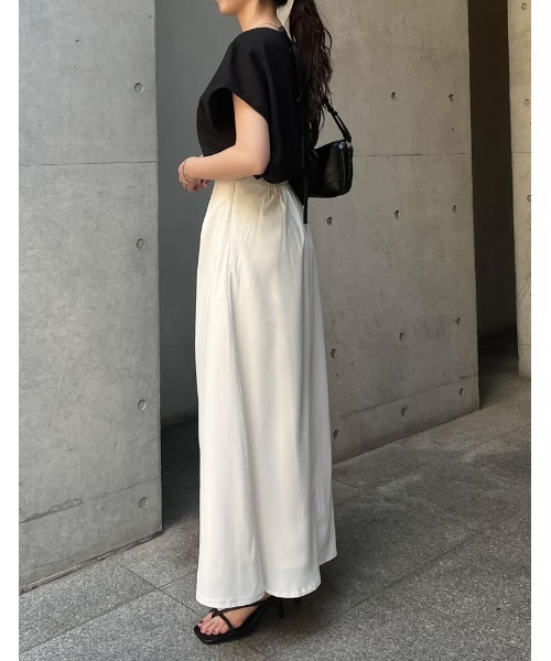 Re:EDIT（リエディ）の「前後2WAYサマーツイードリボンフレンチスリーブトップス（シャツ/ブラウス・レディース・アイボリー/ブラック/ブラック系その他・MEDIUM/LARGE）」の18枚目の写真