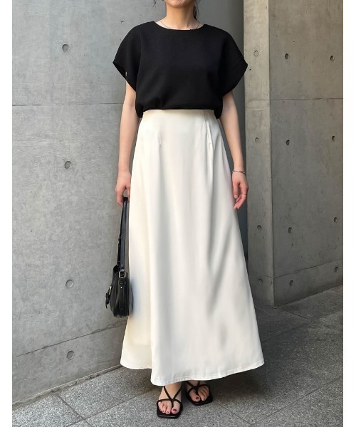 Re:EDIT（リエディ）の「前後2WAYサマーツイードリボンフレンチスリーブトップス（シャツ/ブラウス・レディース・アイボリー/ブラック/ブラック系その他・MEDIUM/LARGE）」の20枚目の写真