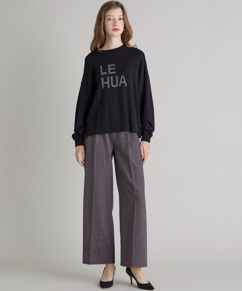 INED CLARO（イネドクラロ）の「チェックツイードレイヤードワイドパンツ【セットアップ対応】（その他パンツ・レディース・ネイビー/ベージュ・フリー）」の17枚目の写真