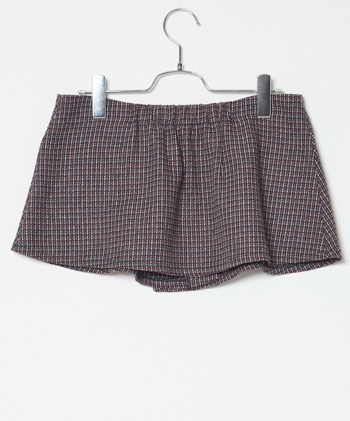 INED CLARO（イネドクラロ）の「チェックツイードレイヤードワイドパンツ【セットアップ対応】（その他パンツ・レディース・ネイビー/ベージュ・フリー）」の7枚目の写真