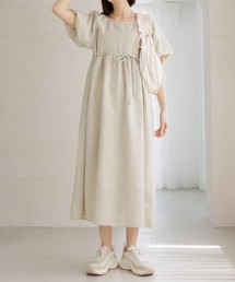 flower | チェックパフワンピース(ワンピース)