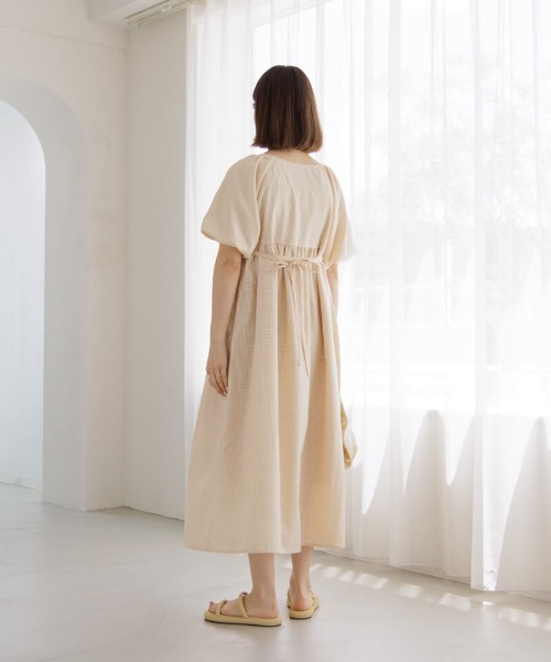 【セール】チェックパフワンピース(ワンピース)|flower(フラワー) 【セール】チェックパフワンピース(ワンピース)|flower(フラワー)