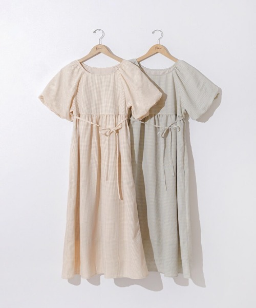 ★送料込◆2色 フラワー パフ ワンピース フラワー刺繍パフワンピース / GRACE CONTINENTAL | GRACE