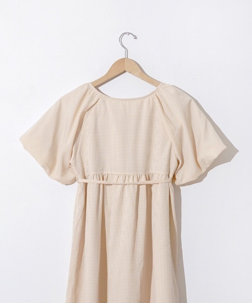 ★送料込◆2色 フラワー パフ ワンピース フラワー刺繍パフワンピース / GRACE CONTINENTAL | GRACE