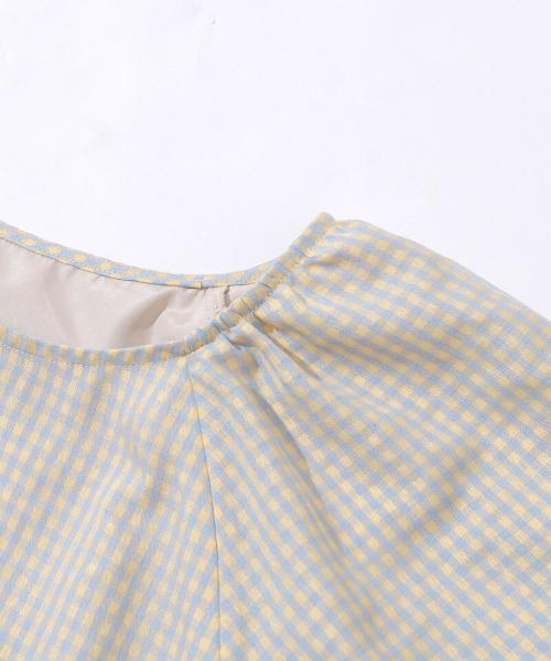 【セール】チェックパフワンピース(ワンピース)|flower(フラワー) 【セール】チェックパフワンピース(ワンピース)|flower(フラワー)