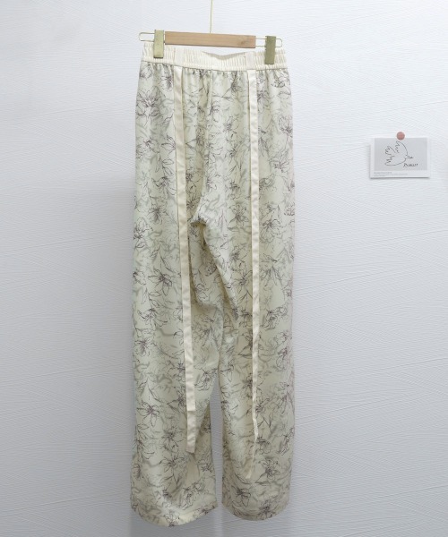 Miniministore(ミニミニストア)の「総柄ワイドパンツレディースウエストリボン(その他パンツ・レディース・グリーン/アイボリー/ブラック・FREE)」の21枚目の写真