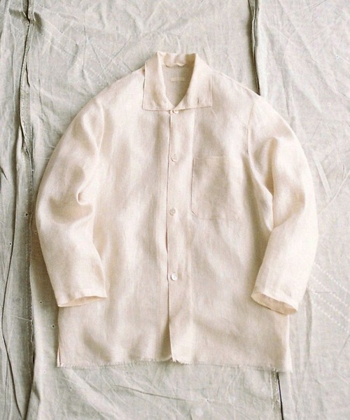 LIDNM(リドム)の「AKIHA LINEN STAND COLLAR SHIRT(シャツ/ブラウス・メンズ・ホワイト系その他・MEDIUM/SMALL/LARGE)」の19枚目の写真