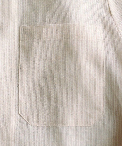 LIDNM(リドム)の「AKIHA LINEN STAND COLLAR SHIRT(シャツ/ブラウス・メンズ・ホワイト系その他・MEDIUM/SMALL/LARGE)」の10枚目の写真