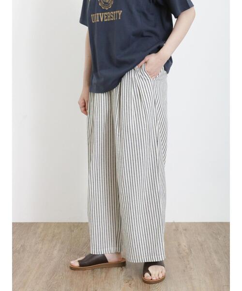 Samansa Mos2（サマンサ モスモス）の「【接触冷感】タックストレートパンツ（その他パンツ・レディース・キナリ/モカ/カーキ/ネイビー・F）」の14枚目の写真