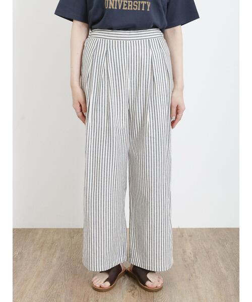 Samansa Mos2（サマンサ モスモス）の「【接触冷感】タックストレートパンツ（その他パンツ・レディース・キナリ/モカ/カーキ/ネイビー・F）」の17枚目の写真