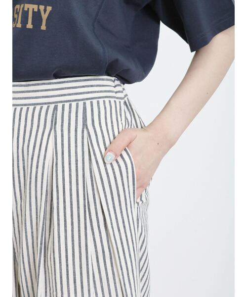 Samansa Mos2（サマンサ モスモス）の「【接触冷感】タックストレートパンツ（その他パンツ・レディース・キナリ/モカ/カーキ/ネイビー・F）」の11枚目の写真