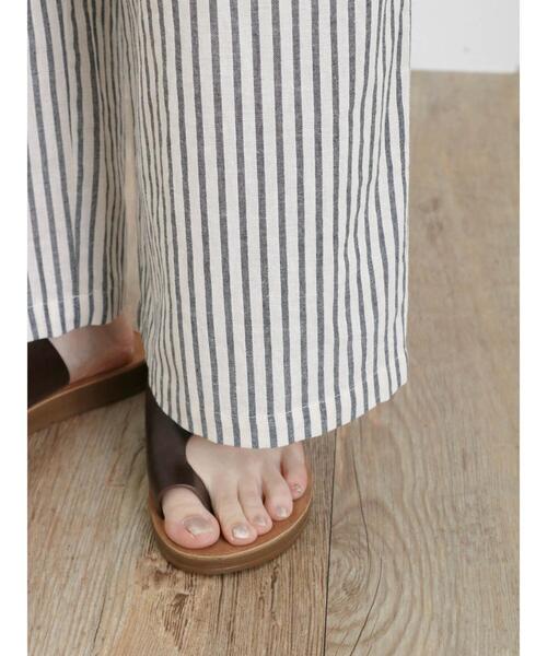 Samansa Mos2（サマンサ モスモス）の「【接触冷感】タックストレートパンツ（その他パンツ・レディース・キナリ/モカ/カーキ/ネイビー・F）」の12枚目の写真