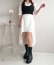 フィッシュテールシャツワンピース【ZOZOTOWN限定アイテム】