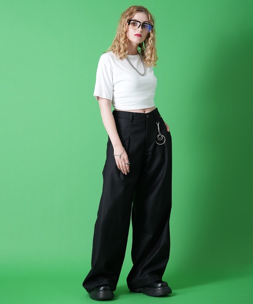 ankoROCK（アンコロック）の「a.p.o.v. スーパー３Dタックワイドスラックス （スラックス・メンズ・グレー/ブラック・M）」の5枚目の写真