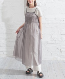 シアーチュールキャミワンピース
