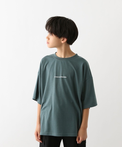 GLOBAL WORK（グローバルワーク）の「ヘビロッTEEプリントBIG/130931（Tシャツ/カットソー・キッズ・グリーン/ライトグレー/チャコールグレー/オフホワイト/ブラック・140cm/170cm/160cm/130cm/150cm）」の22枚目の写真
