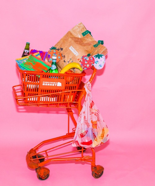 ACCOMMODE（アコモデ）の「CHAMCHAM MARKET / メッシュマルシェバッグ（エコバッグ/サブバッグ・レディース・ピンク/オレンジ/ベージュ・FREE）」の5枚目の写真