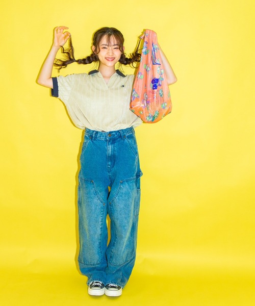 ACCOMMODE（アコモデ）の「CHAMCHAM MARKET / メッシュマルシェバッグ（エコバッグ/サブバッグ・レディース・ピンク/オレンジ/ベージュ・FREE）」の14枚目の写真