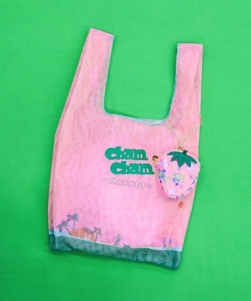 ACCOMMODE（アコモデ）の「CHAMCHAM MARKET / メッシュマルシェバッグ（エコバッグ/サブバッグ・レディース・ピンク/オレンジ/ベージュ・FREE）」の11枚目の写真