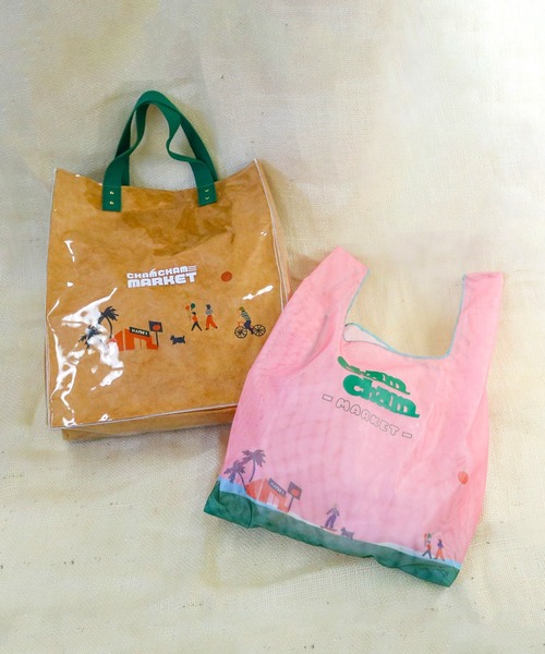 ACCOMMODE（アコモデ）の「CHAMCHAM MARKET / メッシュマルシェバッグ（エコバッグ/サブバッグ・レディース・ピンク/オレンジ/ベージュ・FREE）」の13枚目の写真