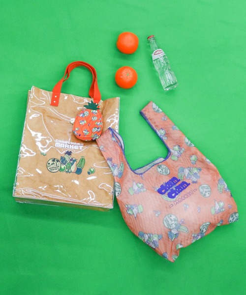 ACCOMMODE（アコモデ）の「CHAMCHAM MARKET / メッシュマルシェバッグ（エコバッグ/サブバッグ・レディース・ピンク/オレンジ/ベージュ・FREE）」の16枚目の写真