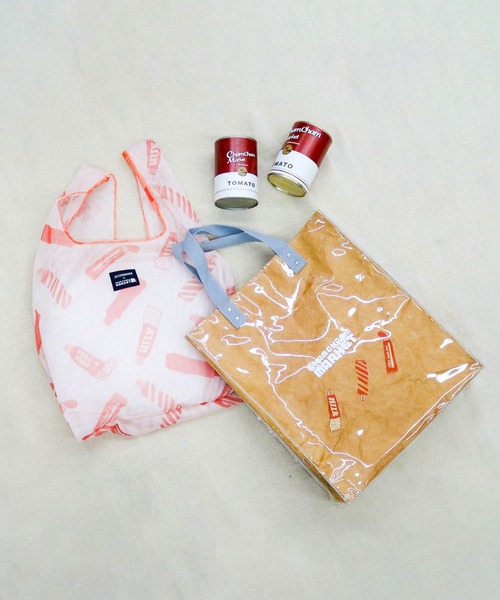 ACCOMMODE（アコモデ）の「CHAMCHAM MARKET / メッシュマルシェバッグ（エコバッグ/サブバッグ・レディース・ピンク/オレンジ/ベージュ・FREE）」の7枚目の写真