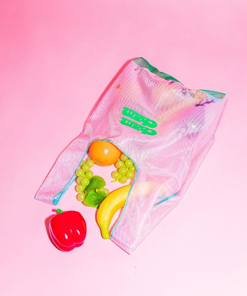 ACCOMMODE（アコモデ）の「CHAMCHAM MARKET / メッシュマルシェバッグ（エコバッグ/サブバッグ・レディース・ピンク/オレンジ/ベージュ・FREE）」の10枚目の写真