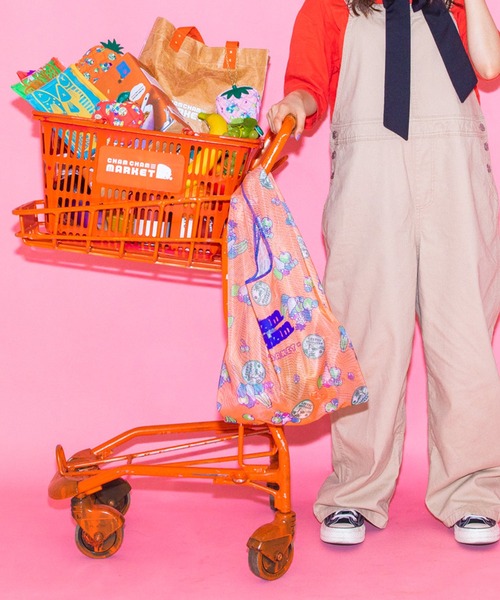 ACCOMMODE（アコモデ）の「CHAMCHAM MARKET / メッシュマルシェバッグ（エコバッグ/サブバッグ・レディース・ピンク/オレンジ/ベージュ・FREE）」の17枚目の写真