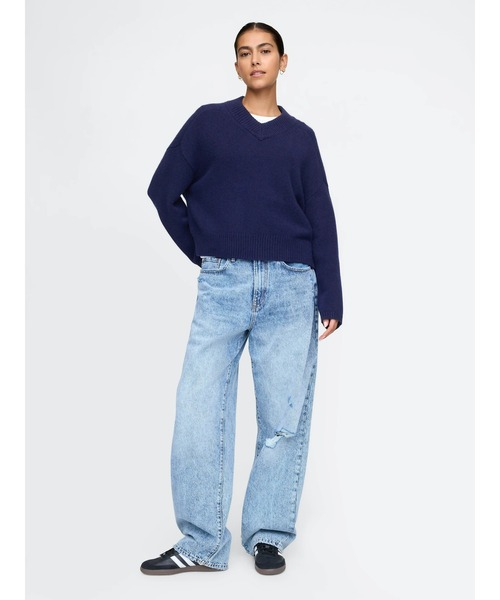 GAP（ギャップ）の「ウォッシュウェル バギーデニム ジーンズ（デニムパンツ・メンズ・ライトインディゴブルー・29W 30L/30W 30L/31W 32L/28W 30L/36W 32L/34W 32L/32W 32L/33W 32L/32W 30L/31W 30L）」の15枚目の写真