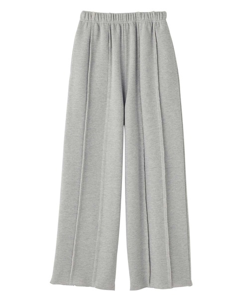 GeeRA（ジーラ）の「【新色追加/S-LLサイズ】フロントラインワイドスウェットパンツ（スウェットパンツ・レディース・杢グレー/ブラック/オートミール/チャコール・MEDIUM/LARGE/X-LARGE/SMALL）」の9枚目の写真