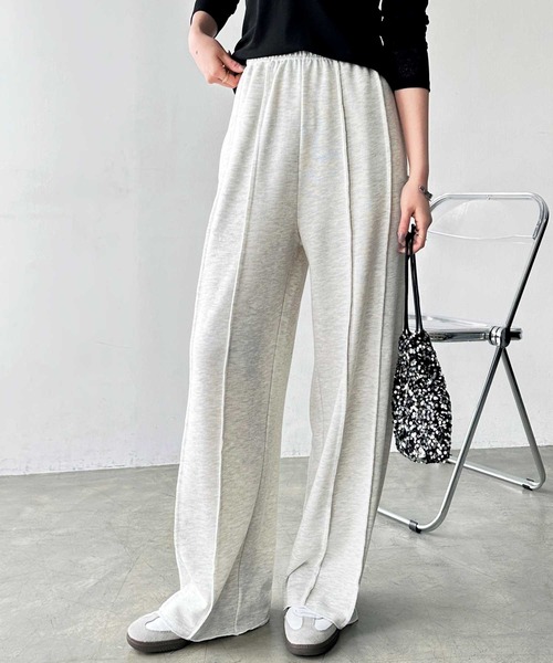 GeeRA（ジーラ）の「【新色追加/S-LLサイズ】フロントラインワイドスウェットパンツ（スウェットパンツ・レディース・杢グレー/ブラック/オートミール/チャコール・MEDIUM/LARGE/X-LARGE/SMALL）」の22枚目の写真