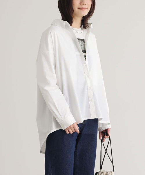 n'OrLABEL(ノアールレーベル)の「バックボタンスリットシャツ(シャツ/ブラウス・レディース・ブラック/ライトカーキ/オフホワイト・FREE)」の8枚目の写真