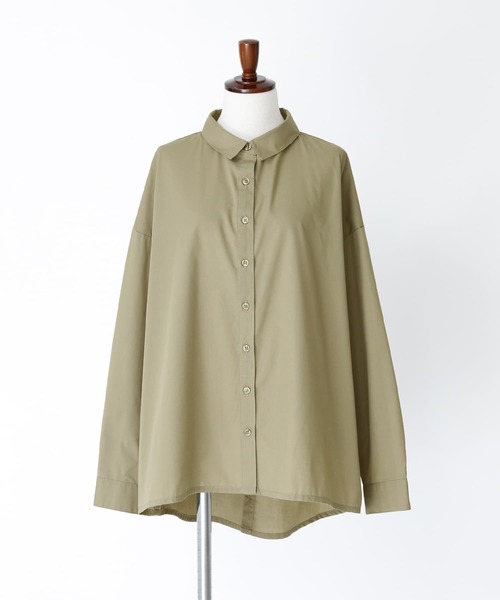 n'OrLABEL(ノアールレーベル)の「バックボタンスリットシャツ(シャツ/ブラウス・レディース・ブラック/ライトカーキ/オフホワイト・FREE)」の19枚目の写真