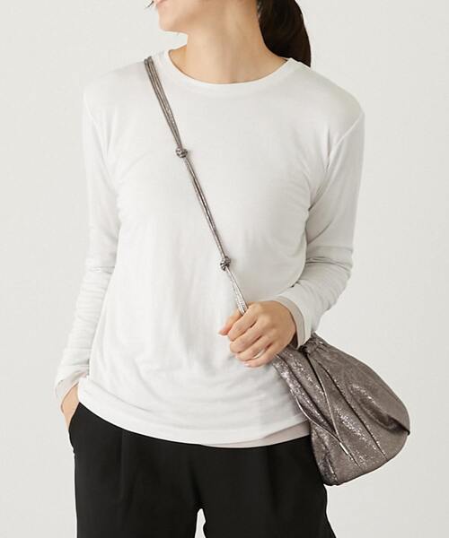 MELROSE claire（メルローズ クレール）の「【キラキラメタリックバッグ】（ショルダーバッグ・レディース・ブラック/シルバー/ガンメタ・FREE）」の2枚目の写真