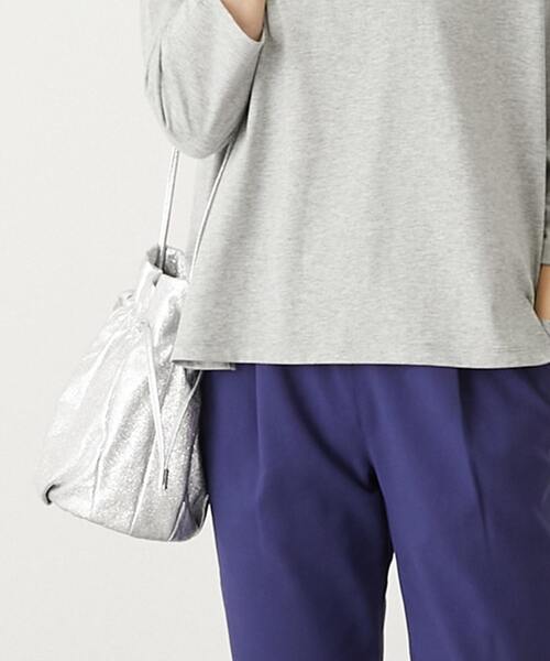 MELROSE claire（メルローズ クレール）の「【キラキラメタリックバッグ】（ショルダーバッグ・レディース・ブラック/シルバー/ガンメタ・FREE）」の4枚目の写真
