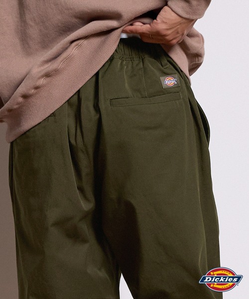 Dickies(ディッキーズ)の「Dickies/ディッキーズ T/Cツイル ワンタックテーパードイージーパンツ(チノパンツ・メンズ・カーキ/ブラック/ベージュ/ネイビー・M/XL/L)」の9枚目の写真