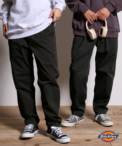 Dickies/ディッキーズ T/Cツイル ワンタックテーパードイージーパンツ