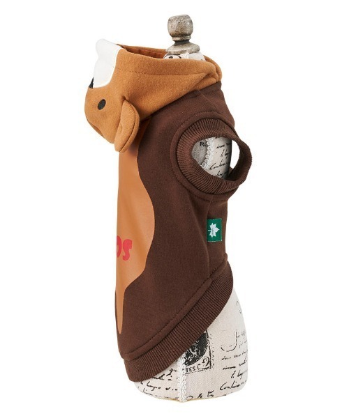 LOGOS（ロゴス）の「LOGOS/なりきりクマパーカー（ペットウェア・メンズ・ブラウン/イエロー・XS/S/M/L/2L/3L）」の9枚目の写真