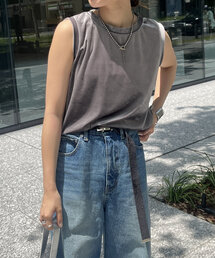 DouDou | トリアセベロアタンク(Tシャツ/カットソー)
