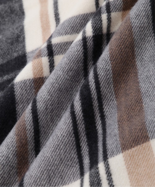 JILL by JILL STUART（ジルバイジルスチュアート）の「◇エアリーチェックストール（ストール/ショール・レディース・ブラック/ブルー・FREE）」の3枚目の写真