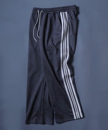 ANPAS（アンパス）の「SETUP対応 Faux Suede Side Line Wide Tapered Denim Pants/サイドライン フェイクスエード ワイドテーパード パンツ（スウェットパンツ）」